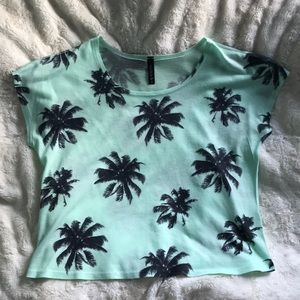 Mint Palm Tree Shirt